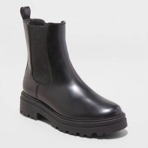 TARGET A NEW DAY Chelsea Lug Boot - Black Women's Ankle Boot
